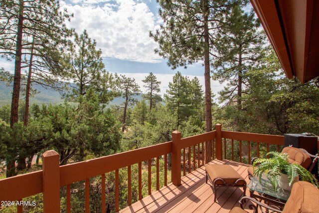 5120 N Juniper Loop, Pine, AZ 85544 - view of wooden deck