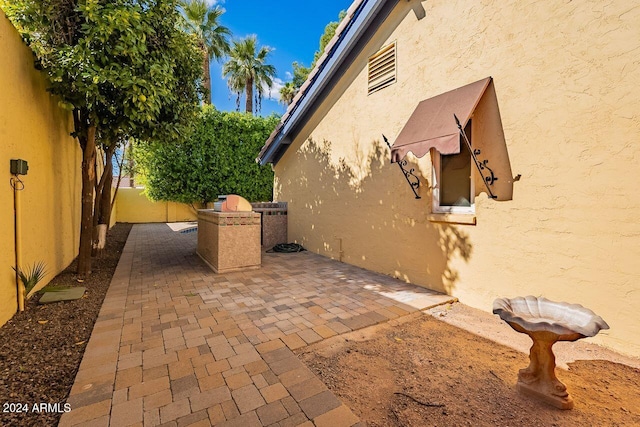 exterior space with a patio area