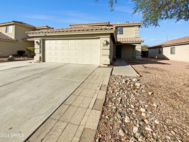 view of front of home featuring a garage