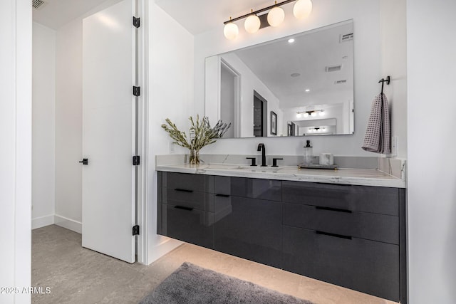 bathroom with vanity