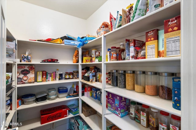 view of pantry