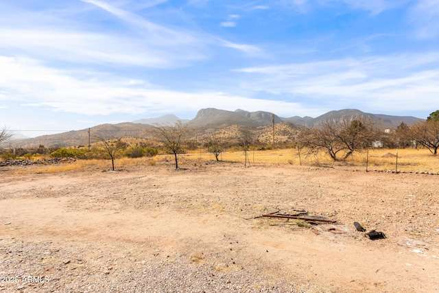 mountain view with a rural view