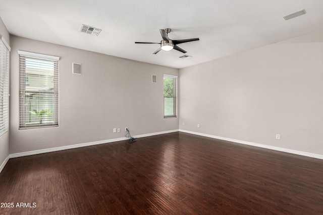 4322 S Ranger Trl, Gilbert, AZ 85297 - empty room with dark wood-style flooring and ceiling fan
