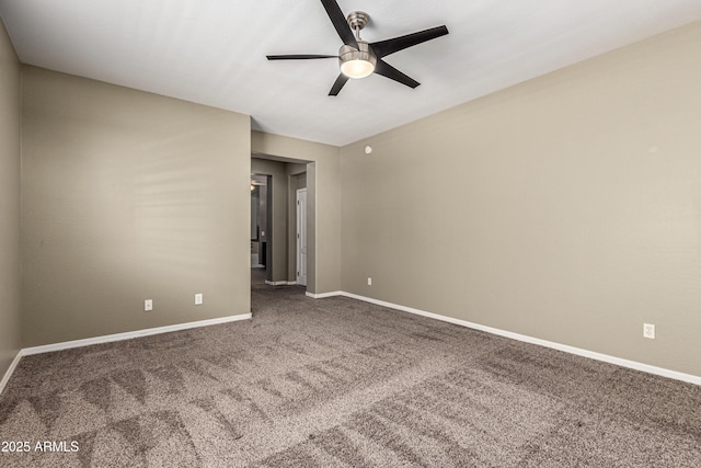 4322 S Ranger Trl, Gilbert, AZ 85297 - carpeted spare room featuring a ceiling fan and baseboards