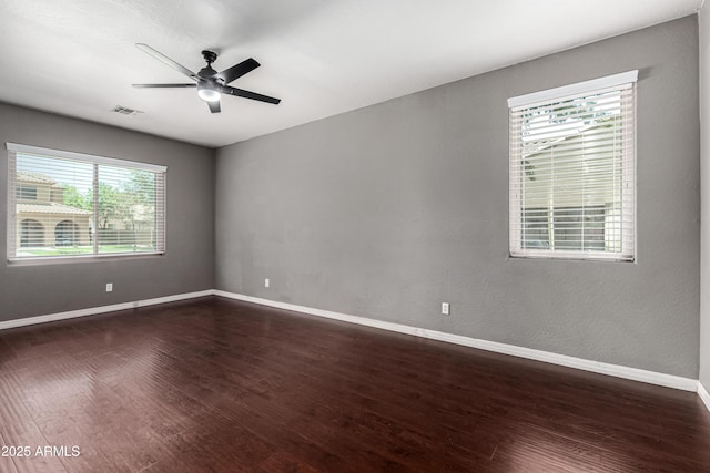 4322 S Ranger Trl, Gilbert, AZ 85297 - unfurnished room featuring dark wood finished floors and ceiling fan