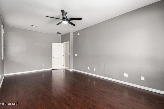 4322 S Ranger Trl, Gilbert, AZ 85297 - unfurnished room with a ceiling fan and wood finished floors