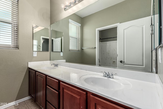 4322 S Ranger Trl, Gilbert, AZ 85297 - full bath with double vanity and tile patterned floors