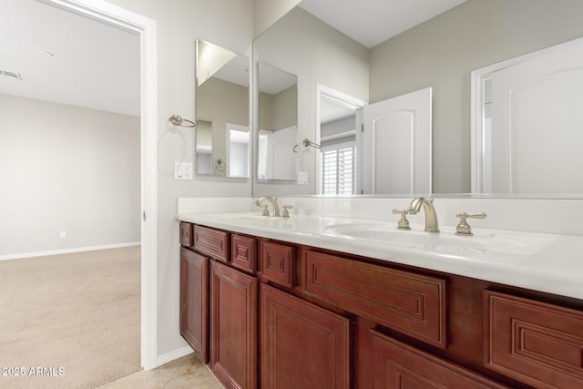 31604 N 19th Ave, Phoenix, AZ 85085 - bathroom featuring a sink, visible vents, baseboards, and double vanity