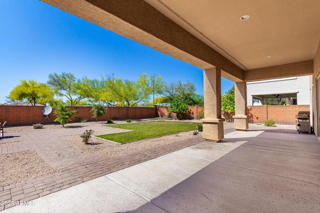 31604 N 19th Ave, Phoenix, AZ 85085 - view of patio featuring area for grilling and a fenced backyard