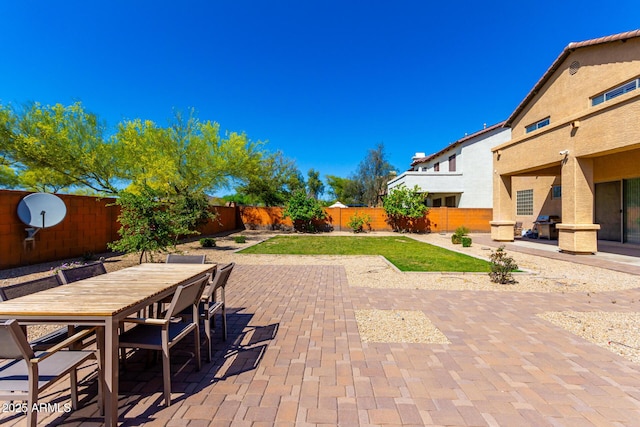 31604 N 19th Ave, Phoenix, AZ 85085 - view of patio featuring outdoor dining space and a fenced backyard