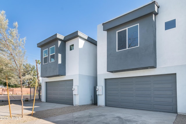 modern home with a garage