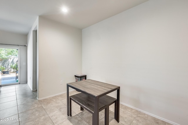 1718 W Cameron Blvd, Coolidge, AZ 85128 - dining room with light tile patterned floors, baseboards, and recessed lighting