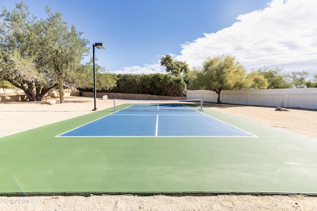 view of tennis court