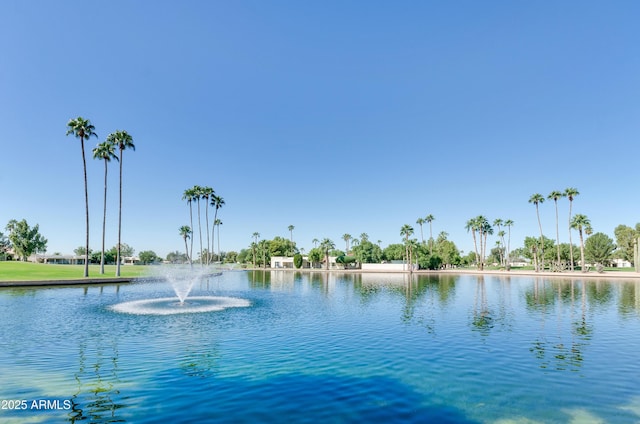 view of water feature