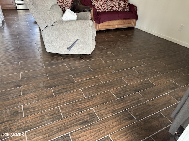 interior details featuring baseboards and wood finished floors