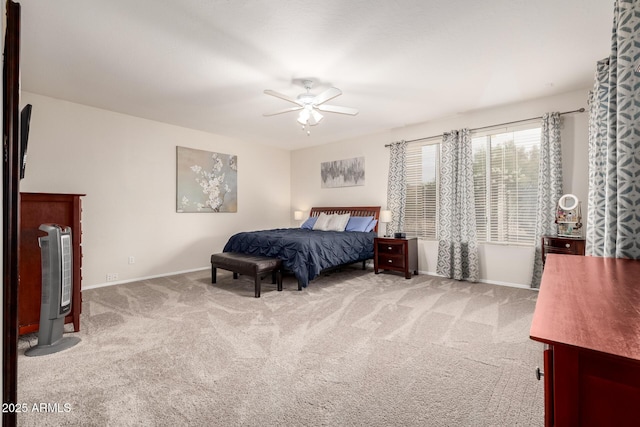 6971 W El Cortez Pl, Peoria, AZ 85383 - bedroom with carpet, baseboards, and ceiling fan