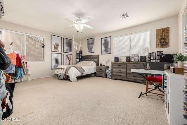 6971 W El Cortez Pl, Peoria, AZ 85383 - bedroom featuring carpet floors, ceiling fan, and baseboards