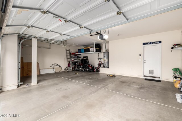 6971 W El Cortez Pl, Peoria, AZ 85383 - garage featuring a garage door opener and water heater