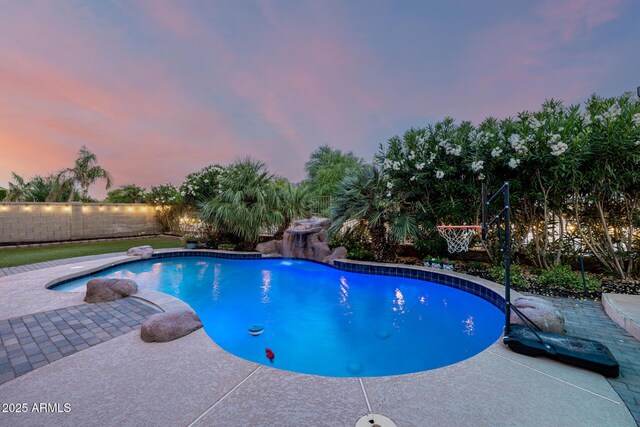 6971 W El Cortez Pl, Peoria, AZ 85383 - view of swimming pool with a fenced backyard