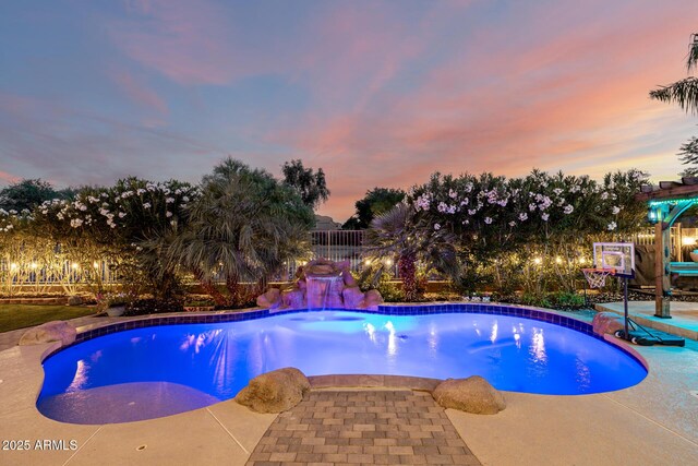 6971 W El Cortez Pl, Peoria, AZ 85383 - outdoor pool with a fenced backyard