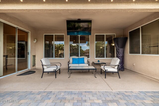 6971 W El Cortez Pl, Peoria, AZ 85383 - view of patio / terrace featuring outdoor lounge area