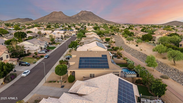 6971 W El Cortez Pl, Peoria, AZ 85383 - aerial view of residential area featuring mountains