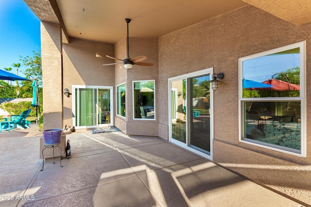 2058 E Marlene Dr, Gilbert, AZ 85296 - view of patio / terrace with ceiling fan