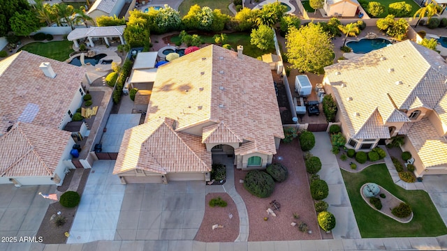 2058 E Marlene Dr, Gilbert, AZ 85296 - aerial view of property and surrounding area featuring a pool area