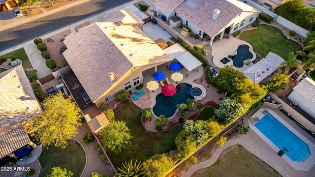2058 E Marlene Dr, Gilbert, AZ 85296 - aerial view of property and surrounding area featuring a pool area