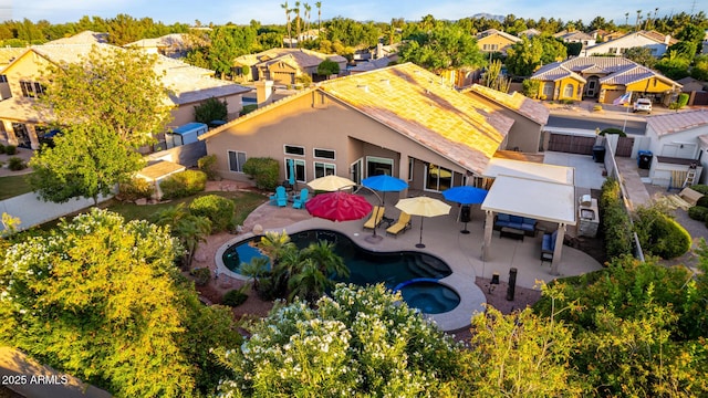 2058 E Marlene Dr, Gilbert, AZ 85296 - aerial perspective of suburban area with a pool area