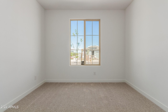 unfurnished room with plenty of natural light and carpet