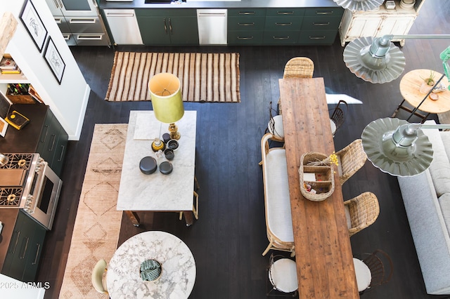 interior space featuring wood finished floors