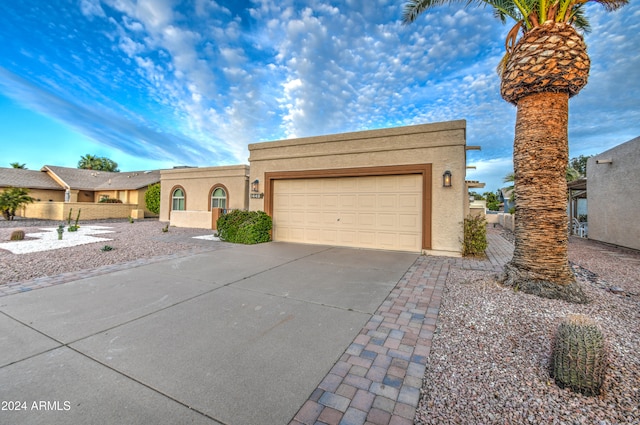 view of front of house featuring a garage