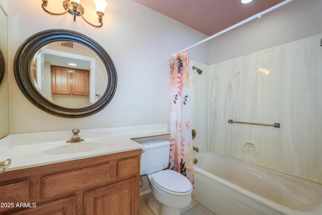 13721 W Franciscan Dr, Sun City West, AZ 85375 - full bath featuring shower / tub combo, vanity, and toilet
