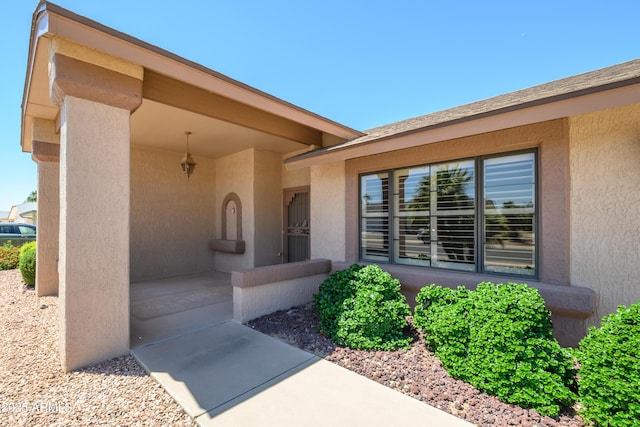 13721 W Franciscan Dr, Sun City West, AZ 85375 - entrance to property with stucco siding