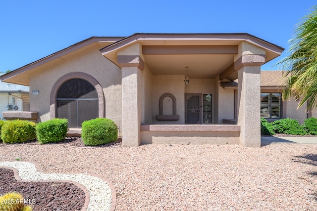 13721 W Franciscan Dr, Sun City West, AZ 85375 - view of exterior entry with stucco siding