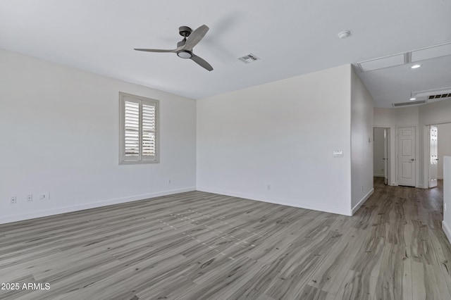 11257 E Reginald Ave, Mesa, AZ 85212 - empty room with wood finished floors and a ceiling fan