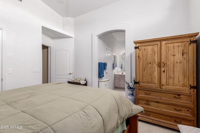 1950 E Kings Ave, Phoenix, AZ 85022 - bedroom featuring arched walkways and ensuite bathroom