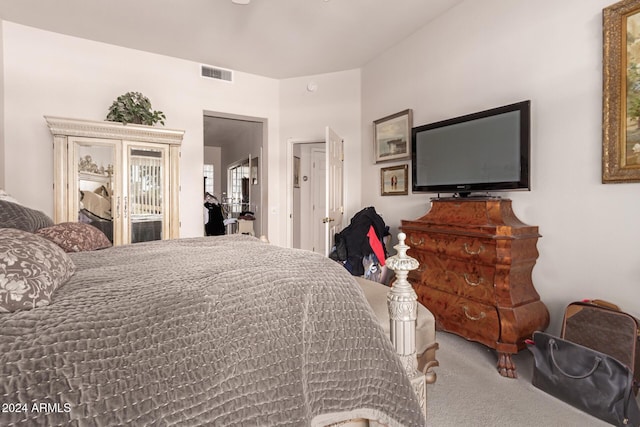 bedroom featuring carpet flooring