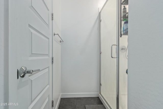 bathroom featuring walk in shower