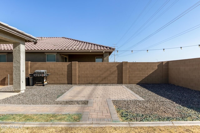 view of patio / terrace featuring grilling area