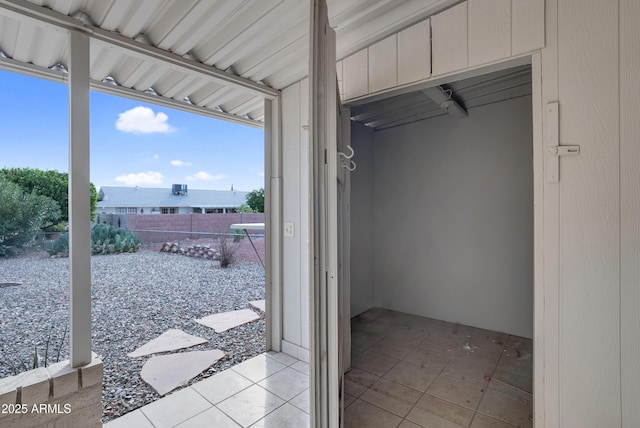 view of patio / terrace with fence