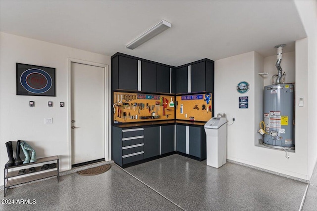 kitchen featuring water heater