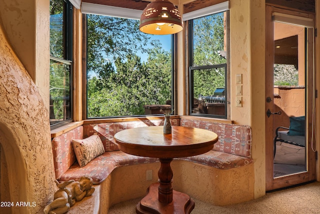 dining area with breakfast area and a healthy amount of sunlight