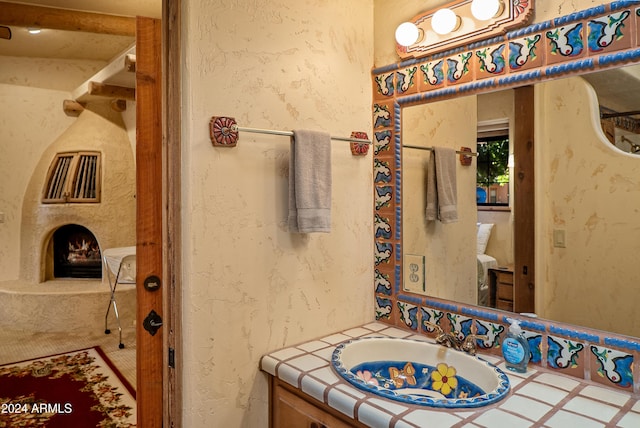 bathroom with vanity