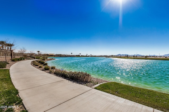 view of water feature