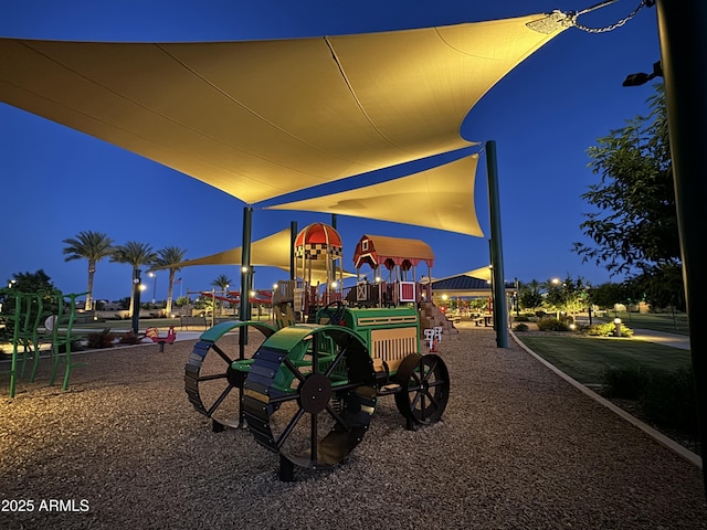 view of jungle gym