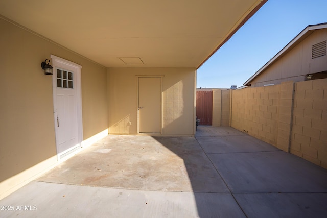 7136 W Cheryl Dr, Peoria, AZ 85345 - view of patio / terrace featuring a carport and a fenced backyard