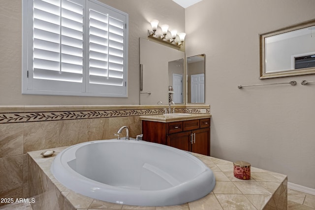 6694 S Banning St, Gilbert, AZ 85298 - full bath with vanity and tiled bath