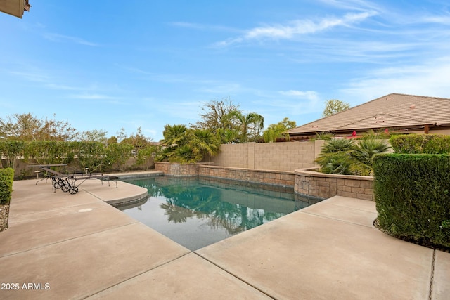 6694 S Banning St, Gilbert, AZ 85298 - view of swimming pool with a fenced in pool, a fenced backyard, and a patio